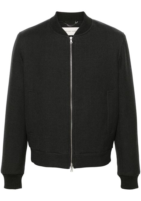 Grey Vanny wool bomber jacket Dries van noten - men DRIES VAN NOTEN | Outerwear | 2420205199046901